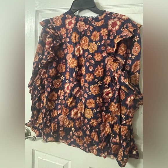 The Pioneer Woman Floral Ruffle Sleeve Top. NWT! Size Small - Picture 5 of 8